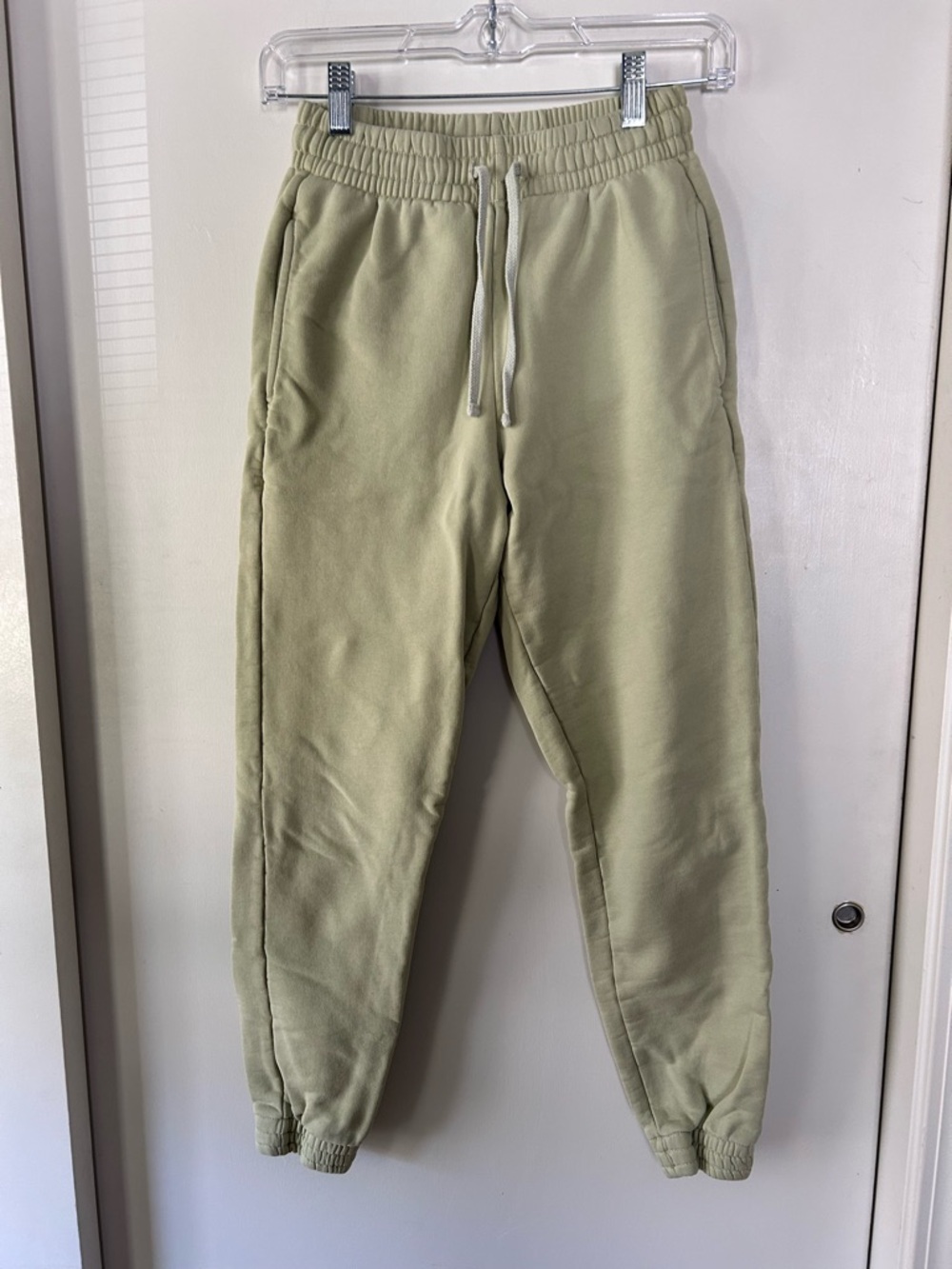 Light Green Drawstring Joggers- Reformation